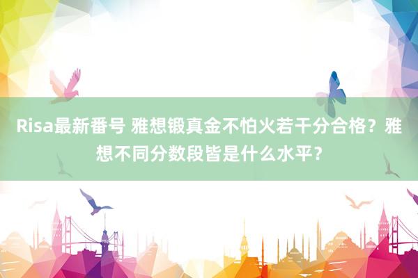 Risa最新番号 雅想锻真金不怕火若干分合格？雅想不同分数段皆是什么水平？