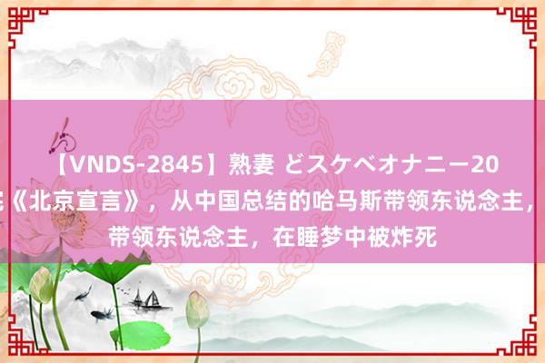 【VNDS-2845】熟妻 どスケベオナニー20連発！！ 刚签完《北京宣言》，从中国总结的哈马斯带领东说念主，在睡梦中被炸死