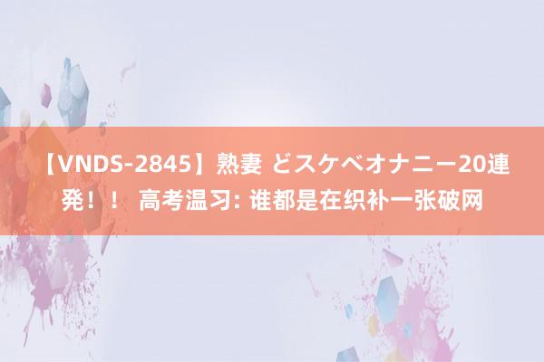 【VNDS-2845】熟妻 どスケベオナニー20連発！！ 高考温习: 谁都是在织补一张破网